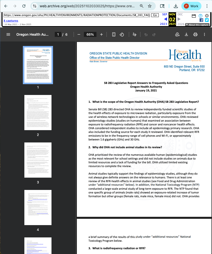 SB 283 FAQ accessible in Wayback Machine